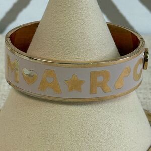 Marc Jacobs Rose Gold & Pink Hinged Bracelet